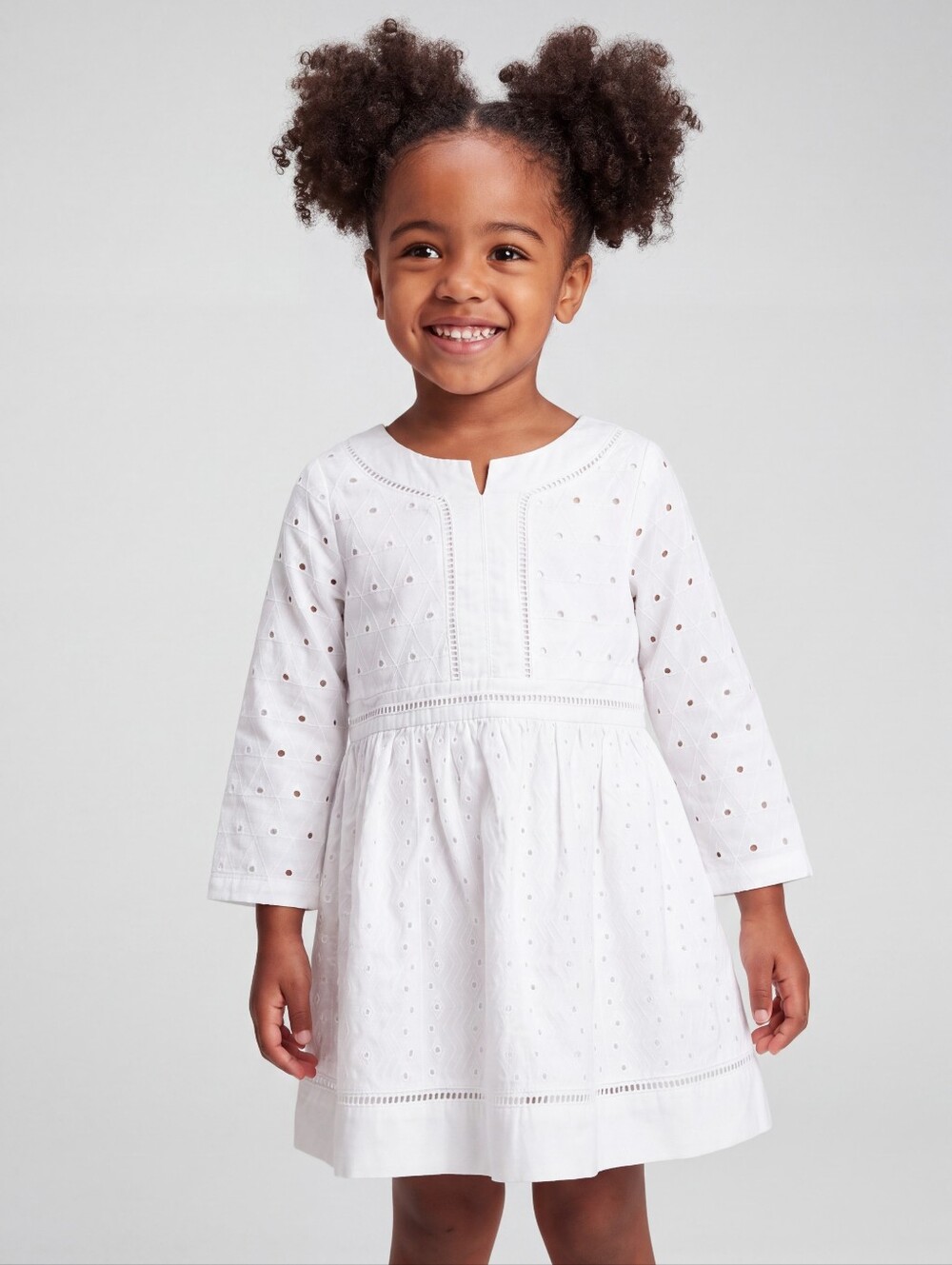 Genuine Kids from OshKosh White Lightweight Casual Dress